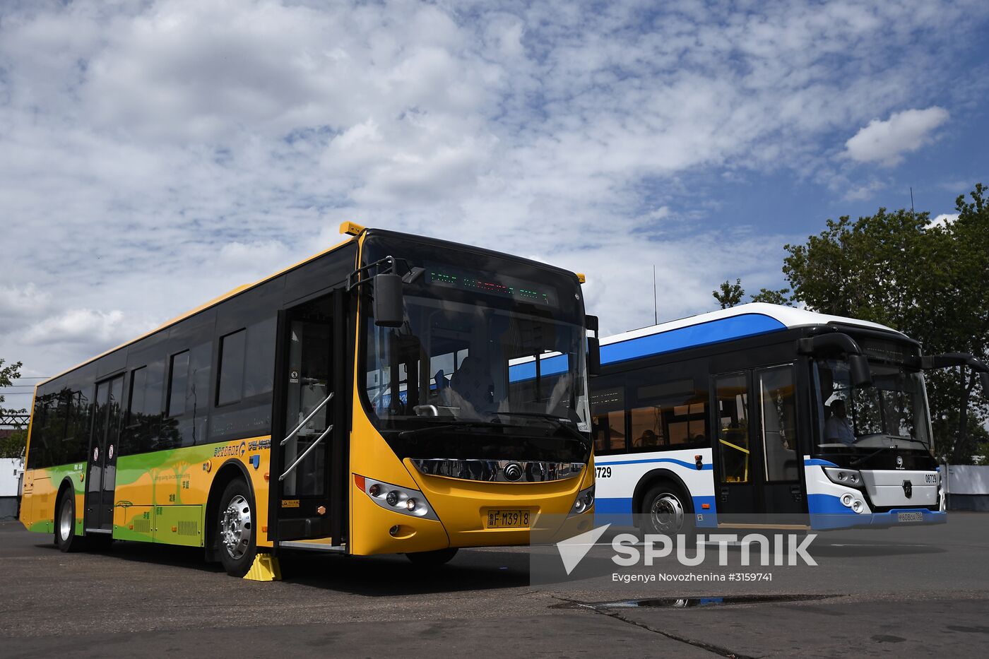 Presentation of Chinese electric bus in Moscow