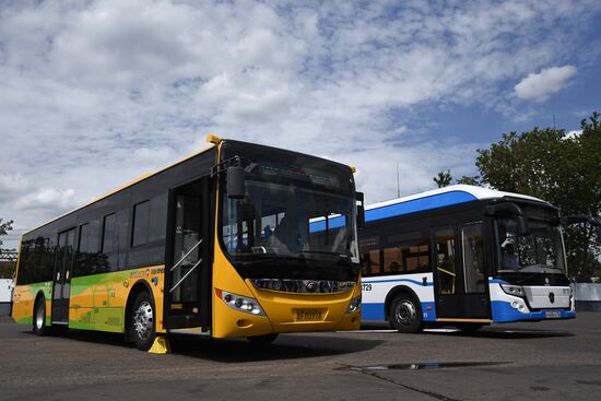 Presentation of Chinese electric bus in Moscow
