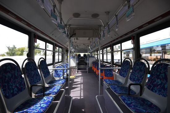 Presentation of Chinese electric bus in Moscow