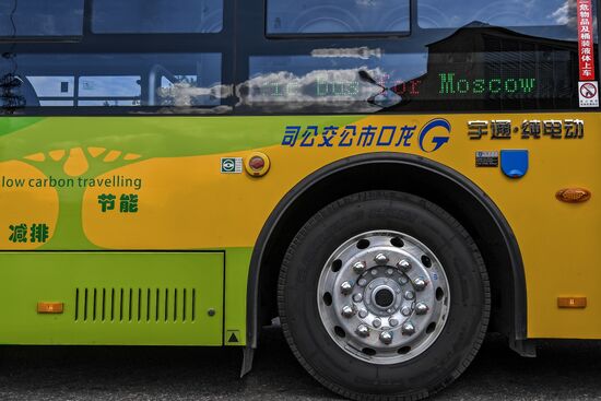 Presentation of Chinese electric bus in Moscow