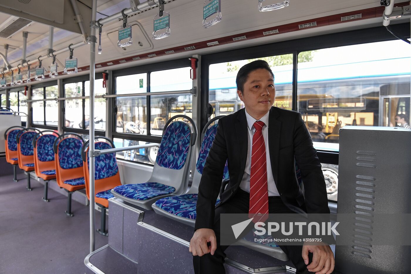 Presentation of Chinese electric bus in Moscow