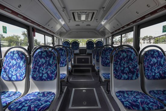 Presentation of Chinese electric bus in Moscow