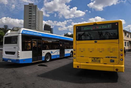 Presentation of Chinese electric bus in Moscow