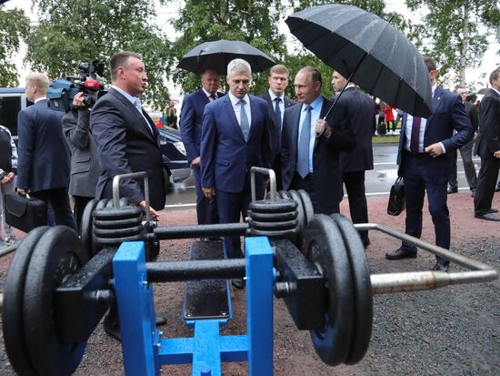 President Vladimir Putin visits Karelia
