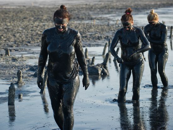 Chokrak Lake in Crimea