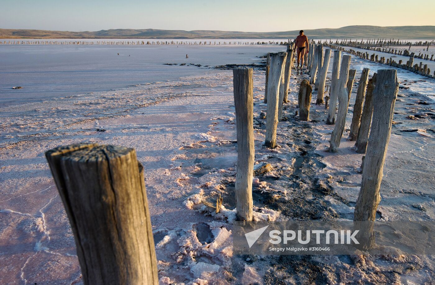 Chokrak Lake in Crimea