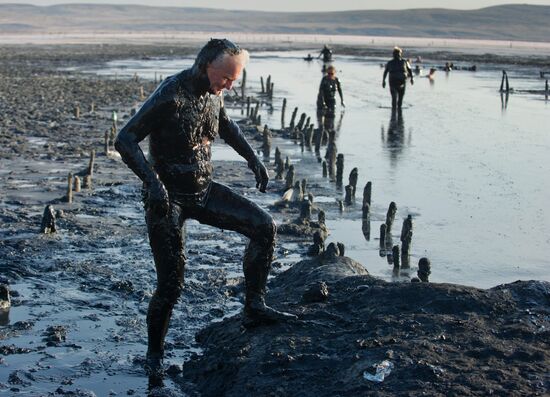 Chokrak Lake in Crimea