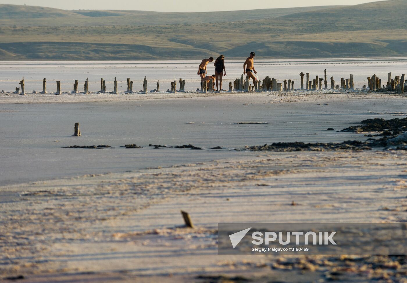 Chokrak Lake in Crimea