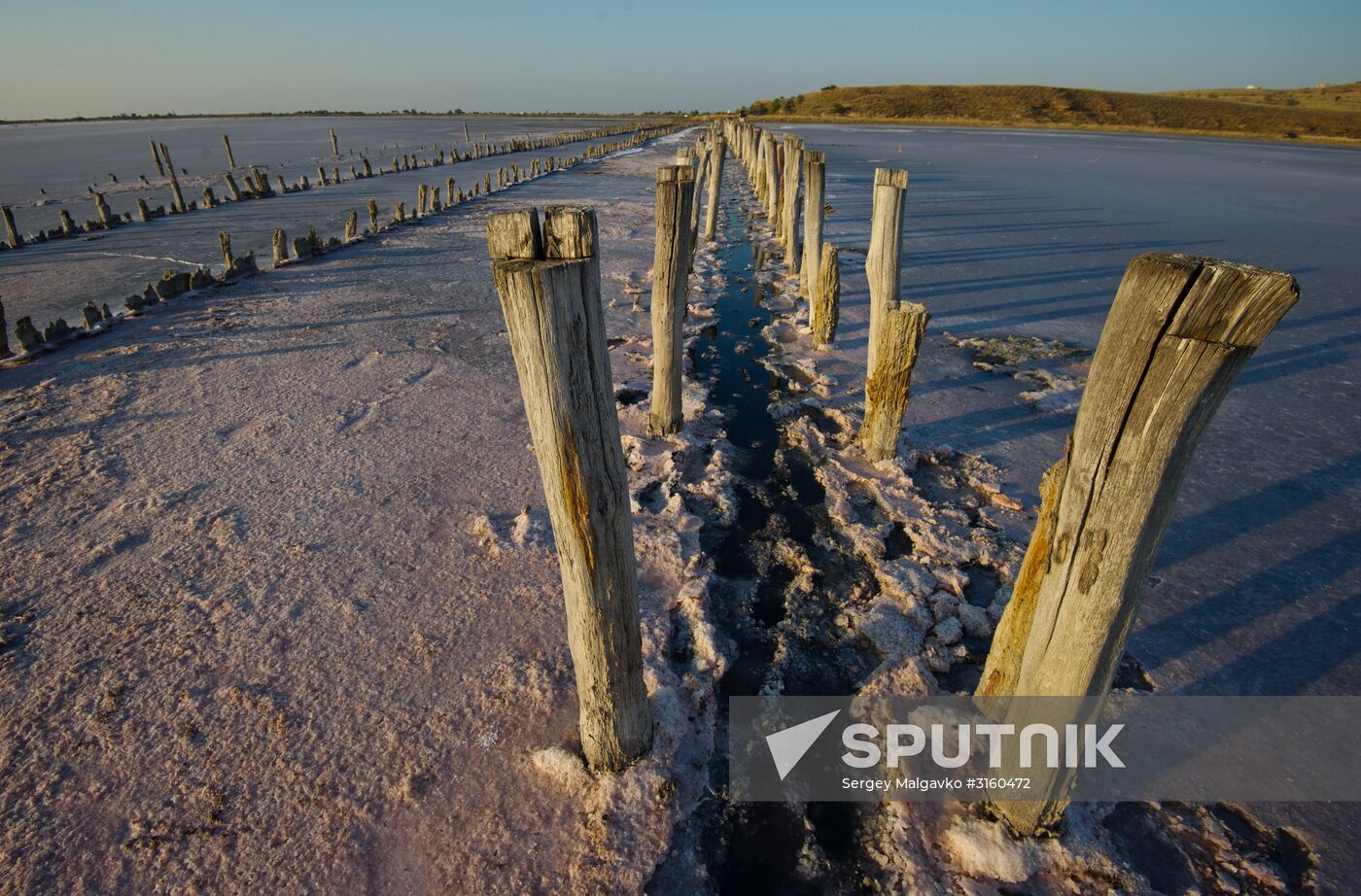 Chokrak Lake in Crimea