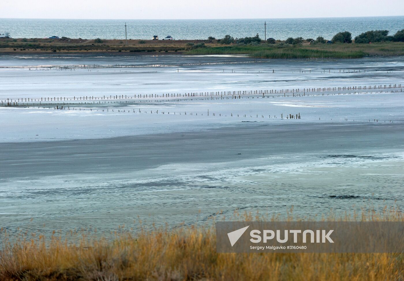 Chokrak Lake in Crimea