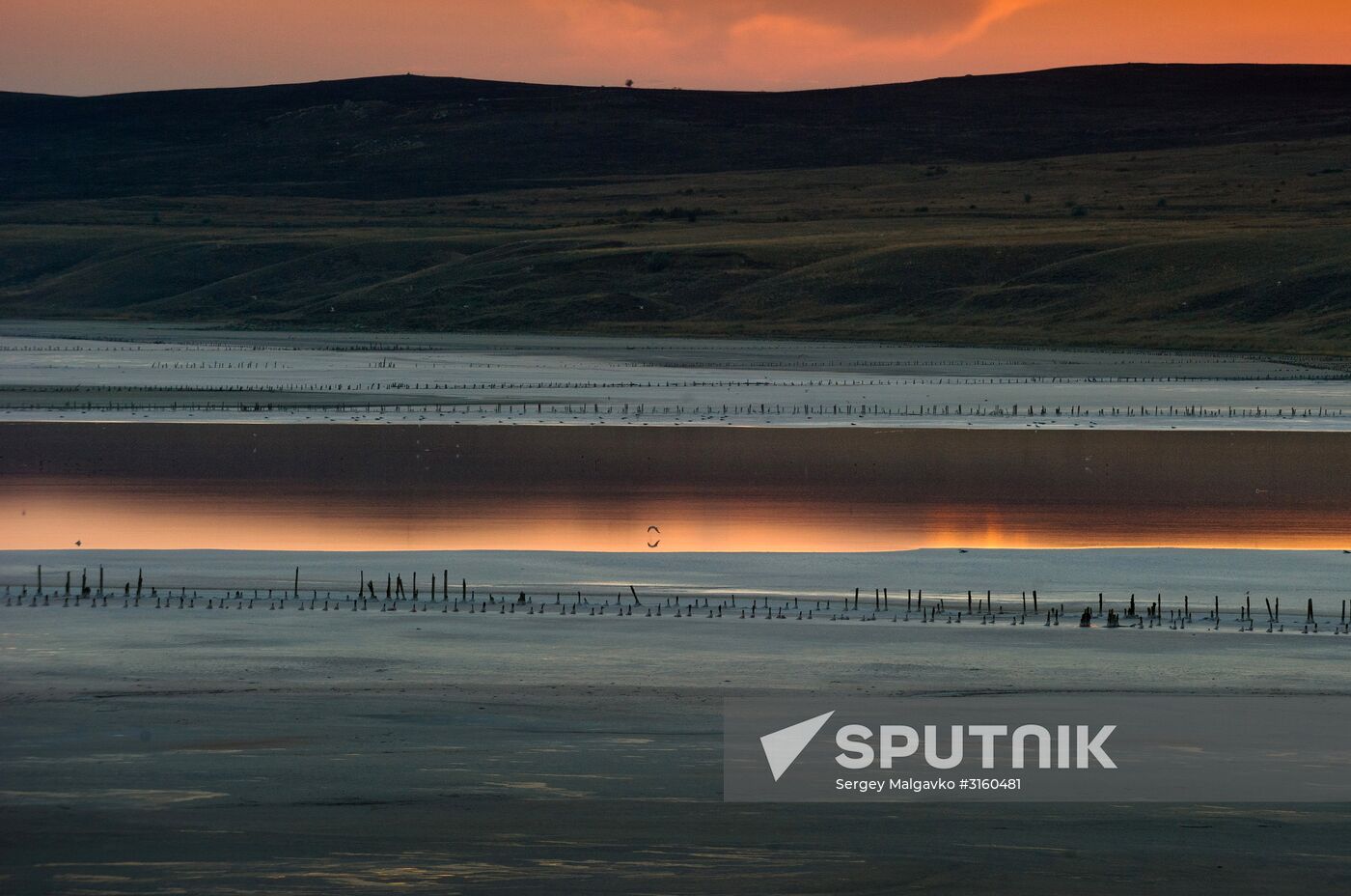Chokrak Lake in Crimea