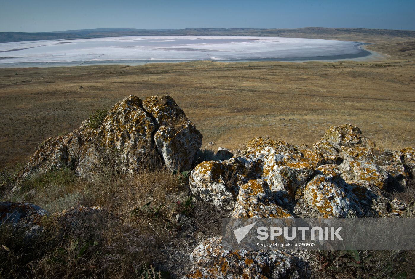 Chokrak Lake in Crimea
