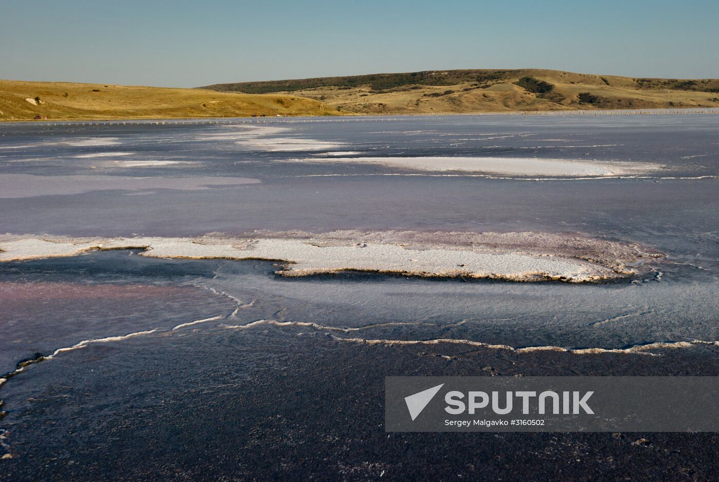 Chokrak Lake in Crimea