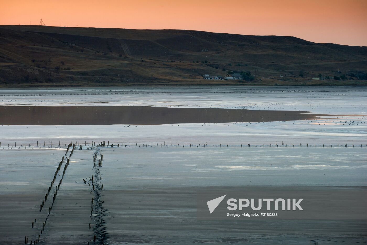 Chokrak Lake in Crimea