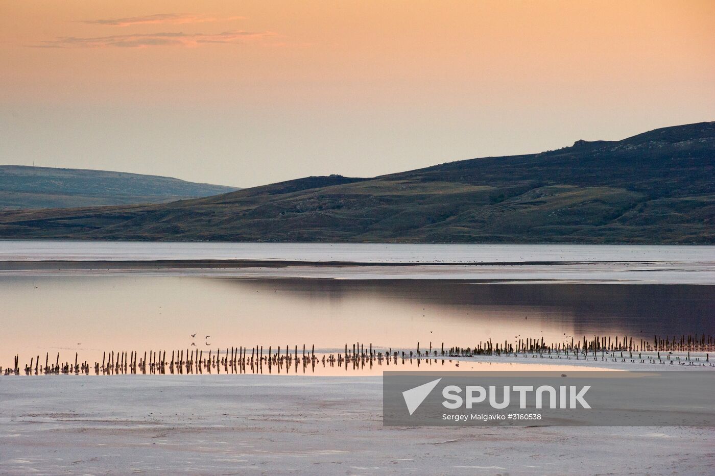 Chokrak Lake in Crimea