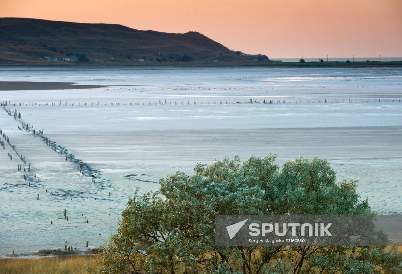 Chokrak Lake in Crimea