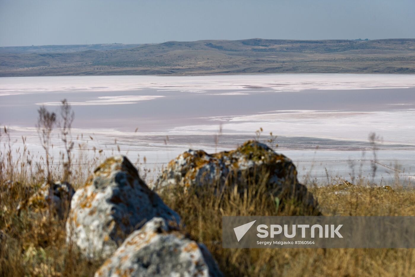 Chokrak Lake in Crimea