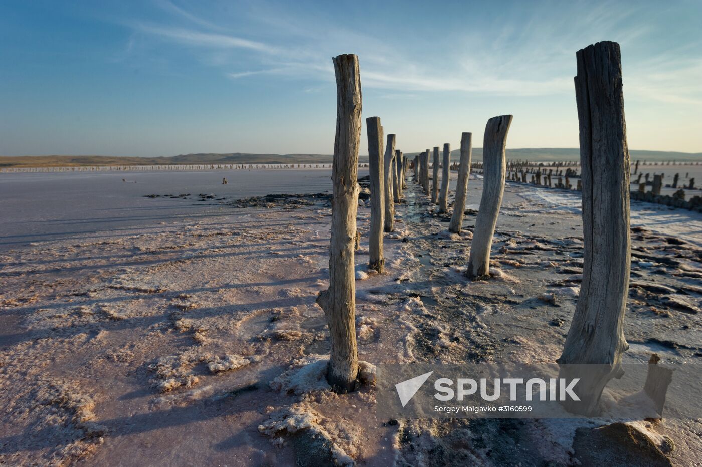 Chokrak Lake in Crimea
