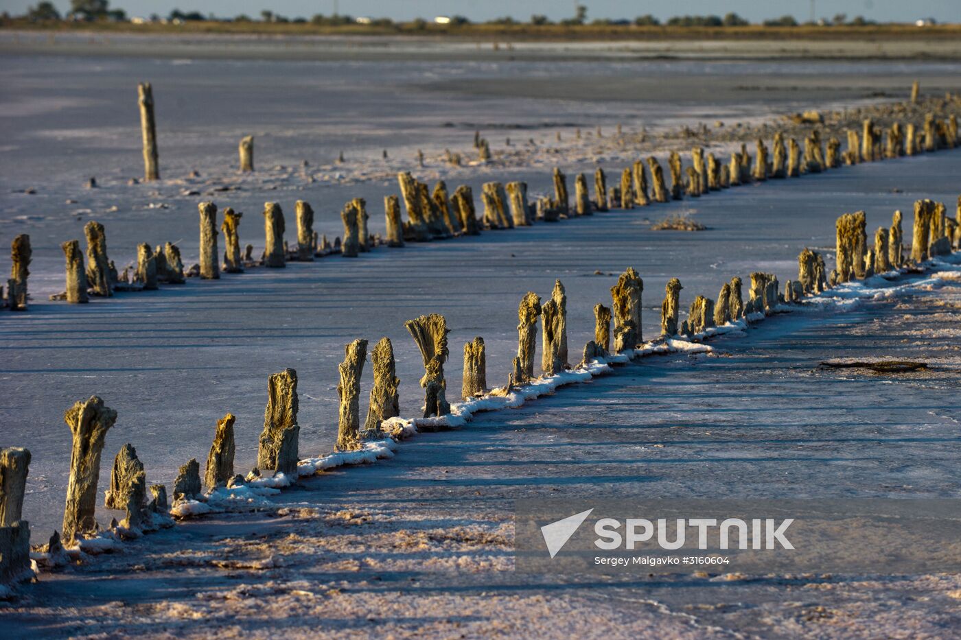 Chokrak Lake in Crimea