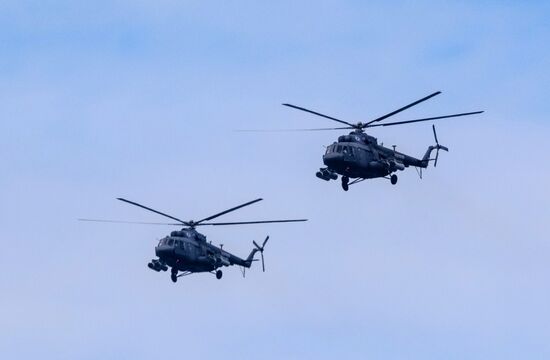Final practice of Navy Day Parade in Kronstadt