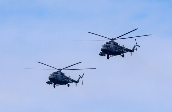 Final practice of Navy Day Parade in Kronstadt
