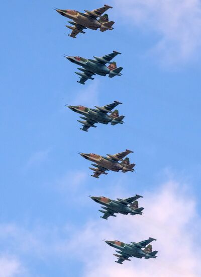 Final practice of Navy Day Parade in Kronstadt