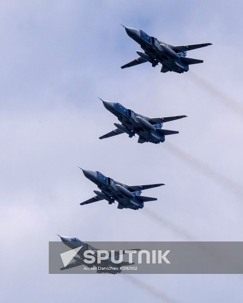 Final practice of Navy Day Parade in Kronstadt