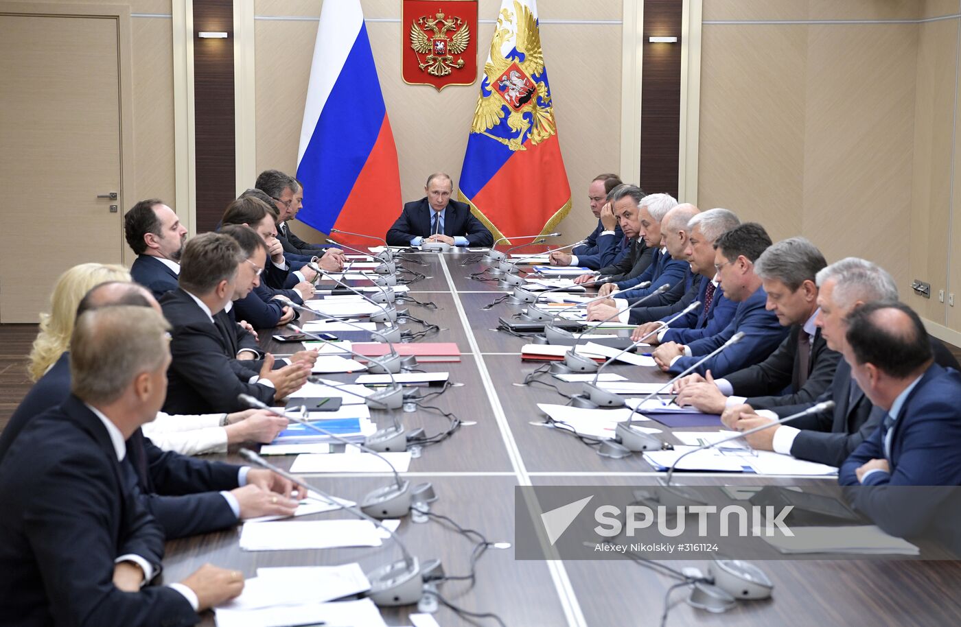 President Vladimir Putin holds meeting with Government members