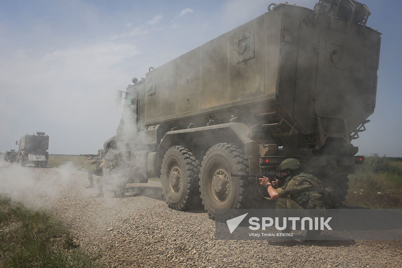 Tactical drill with Southern Military District special force units