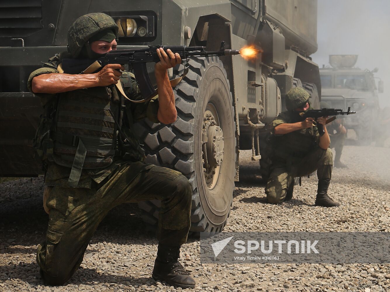 Tactical drill with Southern Military District special force units
