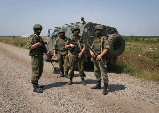 Tactical drill with Southern Military District special force units