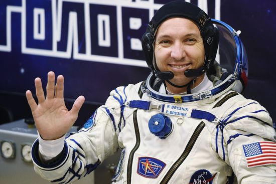 Launch of Soyuz MS-05 manned spacecraft with ISS Expedition 52/53 crew