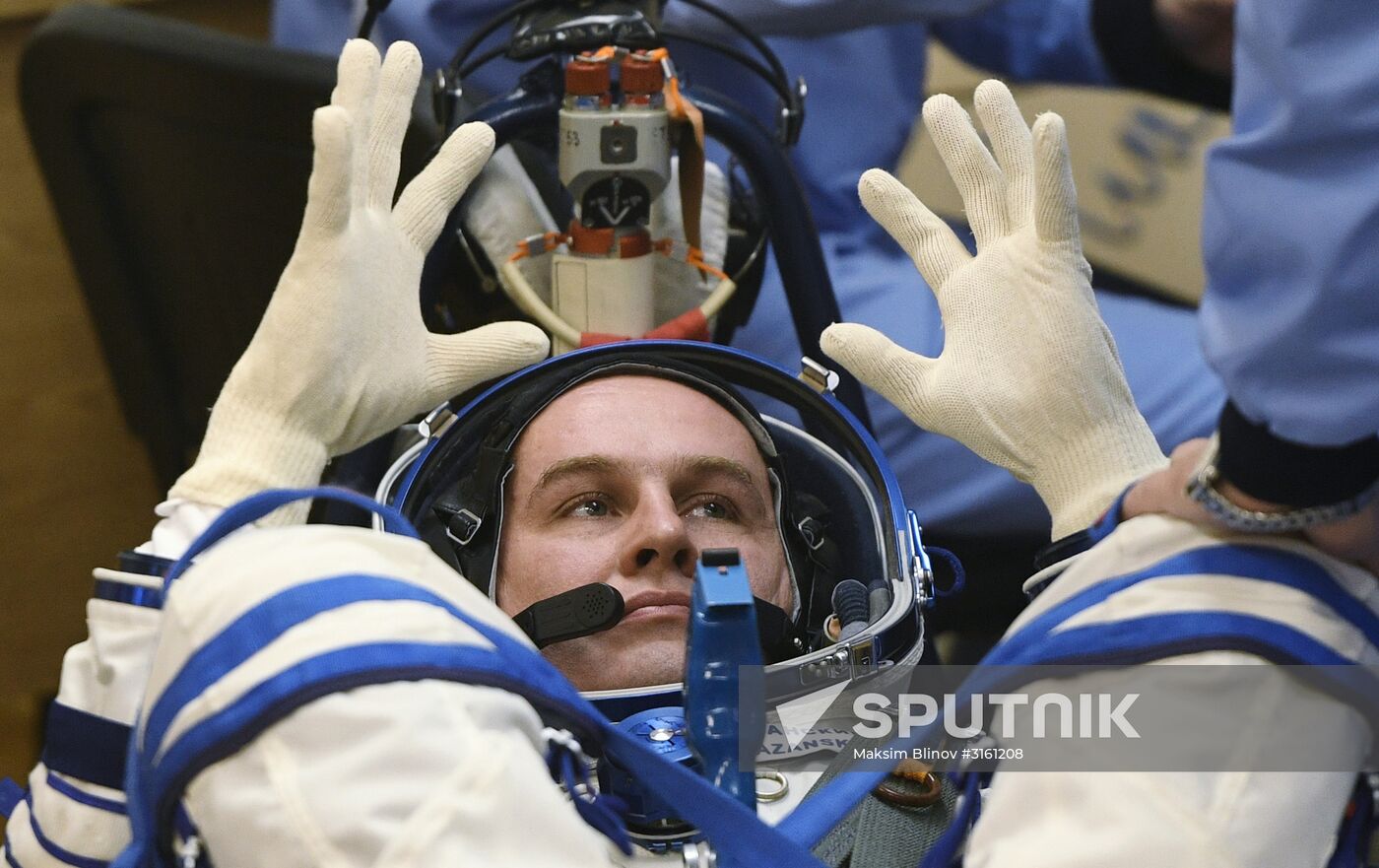 Launch of Soyuz MS-05 manned spacecraft with ISS Expedition 52/53 crew