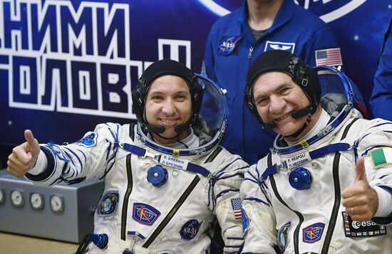Launch of Soyuz MS-05 manned spacecraft with ISS Expedition 52/53 crew