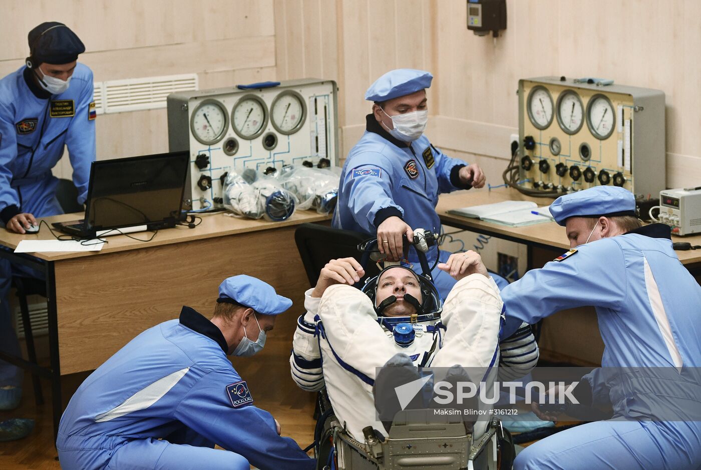 Launch of Soyuz MS-05 manned spacecraft with ISS Expedition 52/53 crew