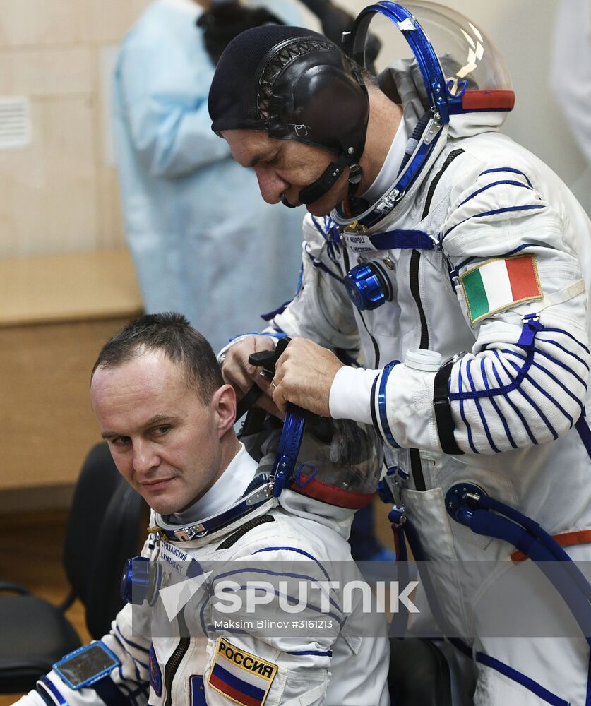 Launch of Soyuz MS-05 manned spacecraft with ISS Expedition 52/53 crew