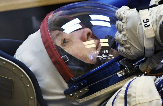 Launch of Soyuz MS-05 manned spacecraft with ISS Expedition 52/53 crew