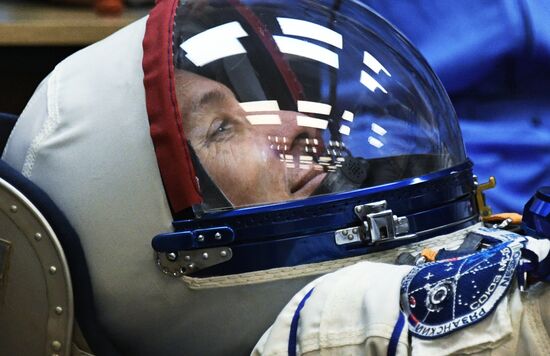 Launch of Soyuz MS-05 manned spacecraft with ISS Expedition 52/53 crew