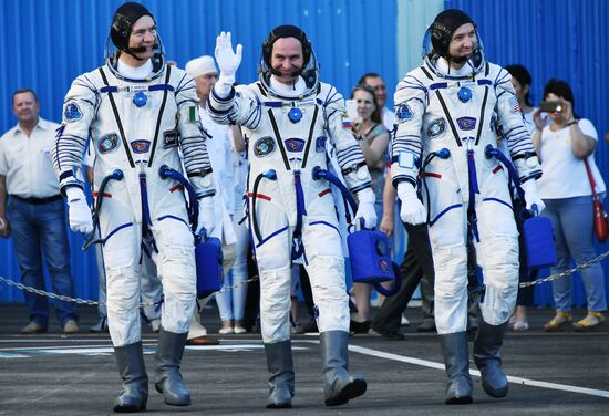 Launch of Soyuz MS-05 manned spacecraft with ISS Expedition 52/53 crew