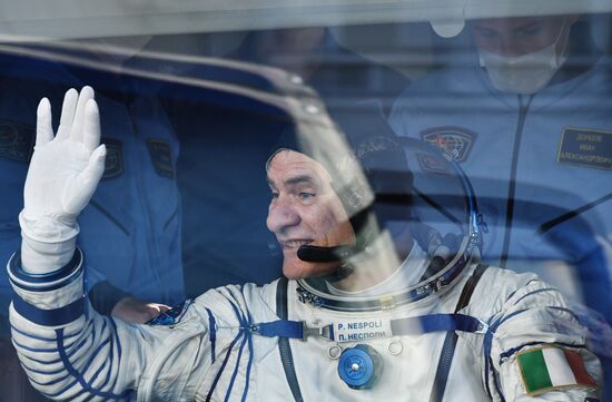Launch of Soyuz MS-05 manned spacecraft with ISS Expedition 52/53 crew