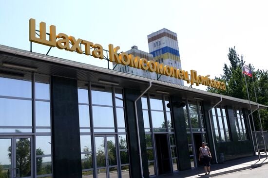 Komsomolets Donbassa mine in Donetsk Region