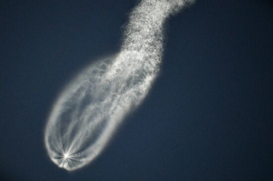 Launching Soyuz MS-05 manned spacecraft with the crew of Expedition 52/53 to the International Space Station