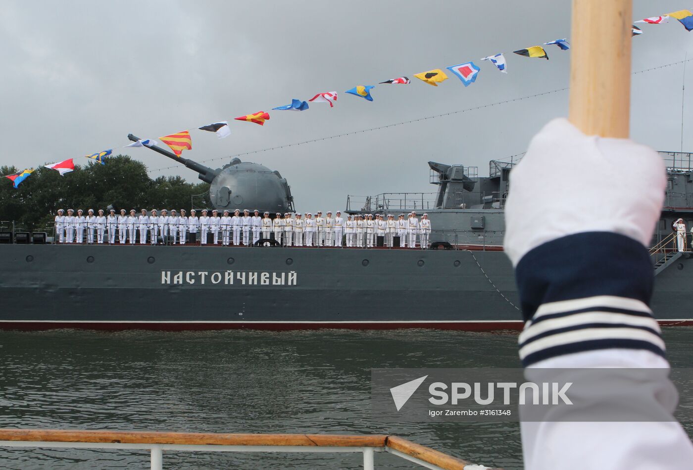 Rehearsal of navy parade in Baltiysk