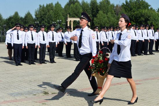 Graduation ceremony in Krasnodar University of the Interior Ministry