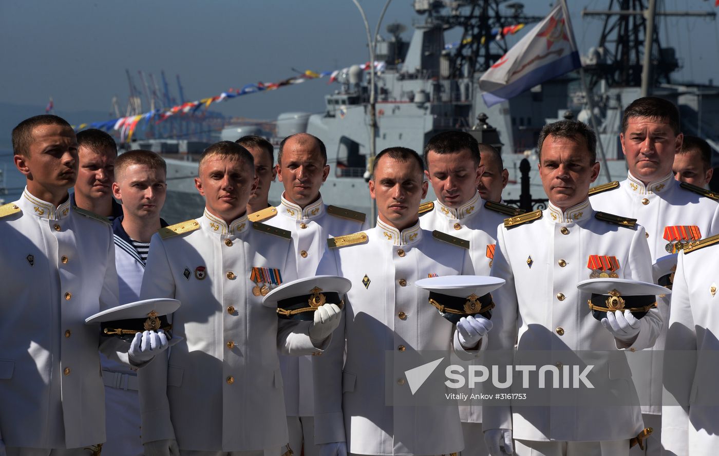 General rehearsal of Navy Day parade in Vladivostok