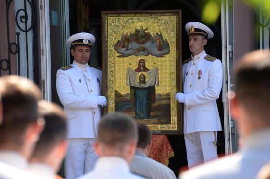 General rehearsal of Navy Day parade in Vladivostok