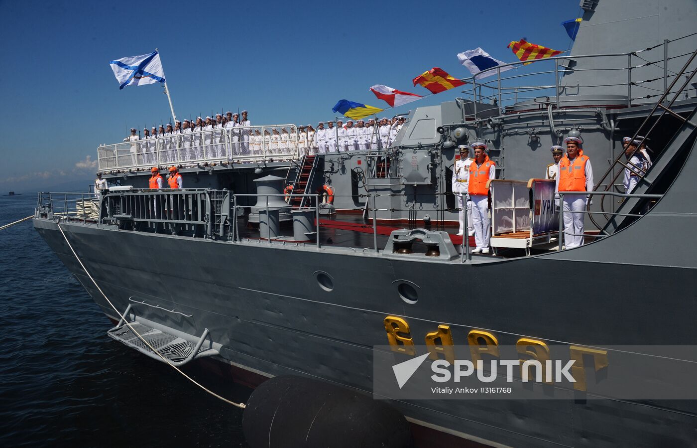General rehearsal of Navy Day parade in Vladivostok