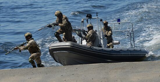 General rehearsal of Navy Day parade in Vladivostok