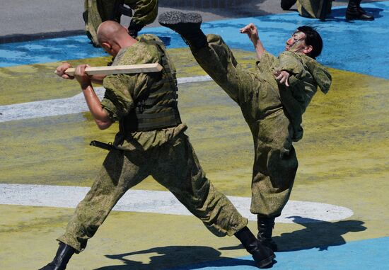 General rehearsal of Navy Day parade in Vladivostok