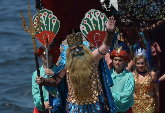 General rehearsal of Navy Day parade in Vladivostok
